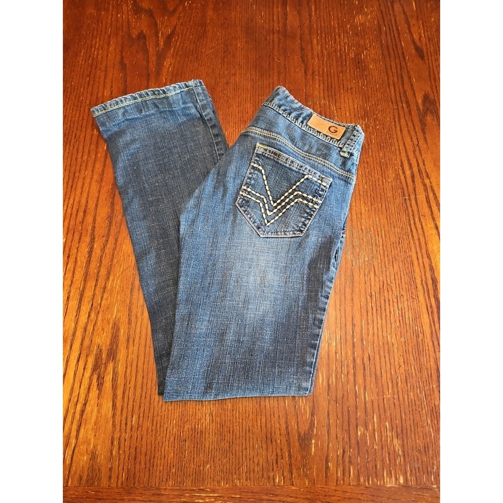 G by Guess Naomi Low Bootcut Jeans‎ Women's Size 25 Style R8M113RG (A326)